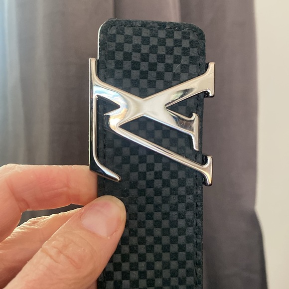 LOUIS VUITTON Hockenheim suede belt - Picture 5 of 6